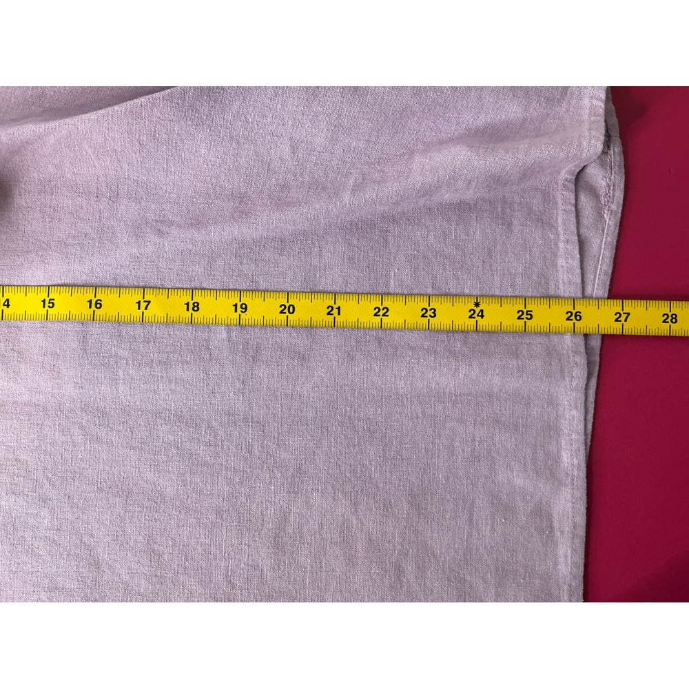 Cynthia Rowley‎ Womens Lilac Linen Blend Top Sz 1X Flutter Sleeve Flowy Coastal - Picture 6 of 8